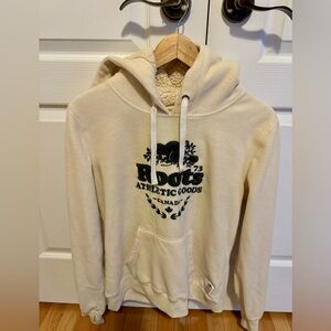 Women’s Roots fleece hoodie sweater in size large